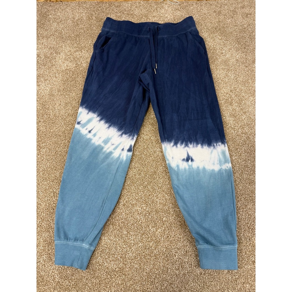 Old Navy Womens XS Blue Ombre Dip Dye Jogger Sweatpants Tie-Dye Loungewear Gym